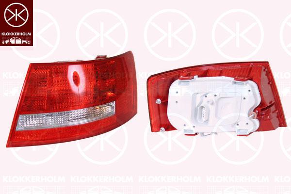 Tail Light Assembly, with bulb holder, Right, ULO, 4F5 945 096D (AUDI), 4F5 945 096L (AUDI)