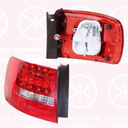 Tail Light Assembly, Right, LED, with bulb holder, Outer section, Valeo, 4F9 945 096E (VAG), 4F9 945 096E (AUDI)