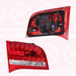 Tail Light Assembly, Left, LED, with bulb holder, Inner Section, Valeo, 4F9 945 093E (VAG), 4F9 945 093E (AUDI)