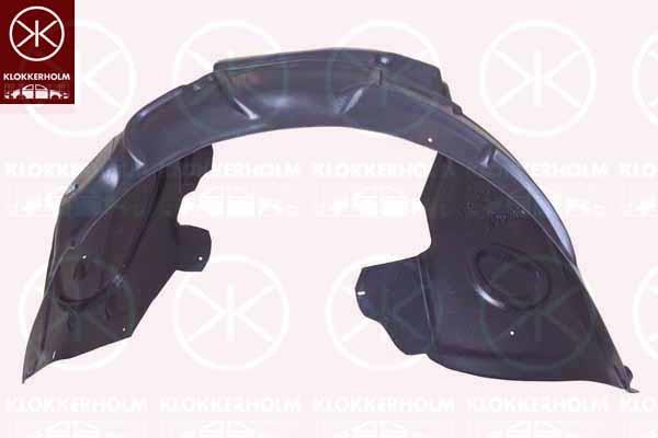 Liner, wheelhouse, Plastic, Right Front, 4F0 821 134P (AUDI)