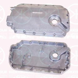 Oil Sump, Aluminium, with bore for oil-level sensor, 059 103 604F (VW), 059 103 604F (AUDI), 059103604D (VW), 059103604D (AUDI)