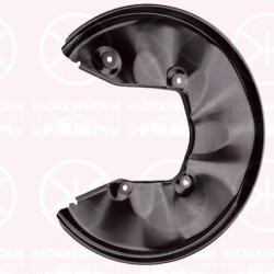 Splash Guard, brake disc, Rear Axle Left, for brake disc diameter [mm]: 302, Girling, TRW, 4F0 615 611 (VW), 4F0615611 (VW), 4F0615611 (SKODA), 4F0615611 (SEAT)