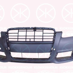 Bumper, Front, with hole(s) for parking distance control, with hole(s) for washer nozzle, Trim Level: facelift, not for trim level: S-LINE, w/primer, 4F0 807 105AB (AUDI), 4F0 807 105AB GRU (AUDI), 4F0898101C X7W (AUDI), 4F0898101C Y9B (AUDI), 4F0898101C Z7Q (AUDI), 4F0898101C Z9Y (AUDI)