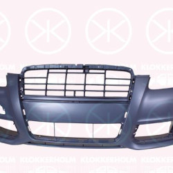 Bumper, Front, with hole(s) for washer nozzle, not for trim level: S-LINE, Trim Level: facelift, w/primer, 4F0 807 105AA (AUDI), 4F0 807 105AA GRU (AUDI), 4F0898101B X7W (AUDI), 4F0898101B Y9B (AUDI), 4F0898101B Z7Q (AUDI), 4F0898101B Z9Y (AUDI)