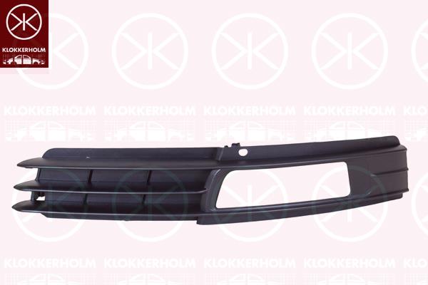 Ventilation Grilles, bumper, Trim Level: facelift, Left Front, with hole(s) for fog lights, 4F0 807 681P (AUDI), 4F0807681P01C (AUDI)