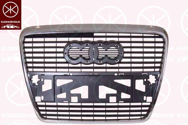 Radiator Grille, chrome/black, 4F0 853 651 (AUDI), 4F0 853 651 1QP (AUDI), 4F0 853 651A (AUDI)