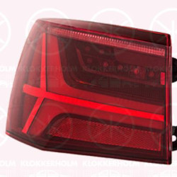 Tail Light Assembly, Left, Indicator Colour: Smoke Grey, Outer section, LED, Valeo, 4G9 945 095F (AUDI), 4G9945095F (AUDI)