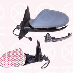 Exterior Mirror, Right, Number of pins: 8, for electric mirror adjustment, Heatable, Aspherical, w/primer, 4G0 857 528 GRU (AUDI), 4G0 857 536B (AUDI), 4G1 857 410N (AUDI), 4G1 857 410N 01C (AUDI), 4G5 949 102A (AUDI), 4G5949102B (AUDI)