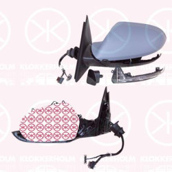 Exterior Mirror, Left, Number of pins: 12, Number of pins: 2, Electronically foldable, for vehicles with lane keeping assist, Heatable, Aspherical, w/primer, 4G0 857 535B (AUDI), 4G5 949 101A (AUDI), 4G5949101B (AUDI), 4G0 857 527B GRU (AUDI), 4G1 857 409AA (AUDI), 4G1 857 409AA 01C (AUDI), 4G1 949 145 (AUDI)