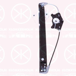 Window Regulator, without electric motor, Electric, Left Rear, 4G0 839 461 (AUDI)