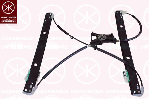 Window Regulator, without electric motor, Electric, Right Front, 4G0 837 462 (AUDI)