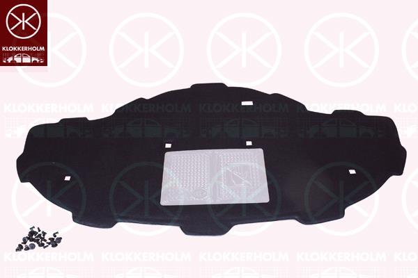 Engine Compartment Noise Insulation, Centre Section, Fitting Position: Bonnet, 4G0 863 825 (AUDI)