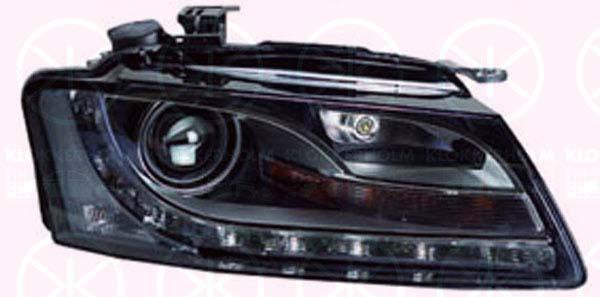 Headlight, Bi-Xenon, with motor for headlamp levelling, Left, Illuminance [lx]: 20, D3S (Gas Discharge Lamp), Valeo, 8T0 941 029AD (AUDI), 8T0 941 029AK (AUDI), 8T0 941 029L (AUDI)