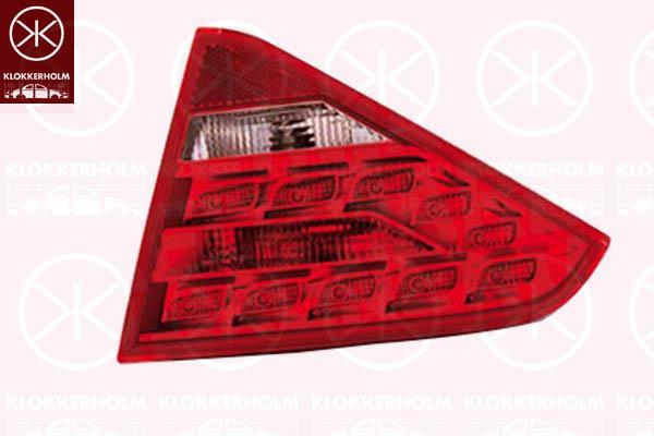 Tail Light Assembly, LED, with bulb holder, Right, Inner Section, AL, 8T0 945 094A (AUDI)