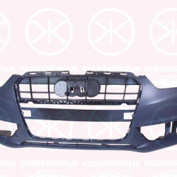 Bumper, w/primer, S-LINE, Front, with hole(s) for parking distance control, with hole(s) for washer nozzle, 8T0 807 065 F GRU (AUDI)