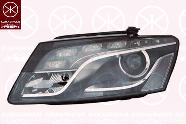 Headlight, Left, Bi-Xenon, with motor for headlamp levelling, without control unit for Xenon, 8R0 941 029AF (AUDI), 8R0941029AF (AUDI)