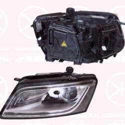 Headlight, Left, Illuminance [lx]: 20, Bi-Xenon, with motor for headlamp levelling, without control unit for Xenon, Valeo, 8R0 941 043 (AUDI), 8R0 941 043C (AUDI), 8RD941005 (AUDI)