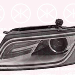 Headlight, Right, Bi-Xenon, with cornering light, with motor for headlamp levelling, without control unit for Xenon, Valeo, 8R0 941 754 (AUDI), 8R0 941 754C (AUDI)