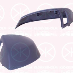 Housing, exterior mirror, Right, for vehicles with blind spot assistant, w/primer, 80A857528AGRU (AUDI), 4M0857528AGRU (AUDI)