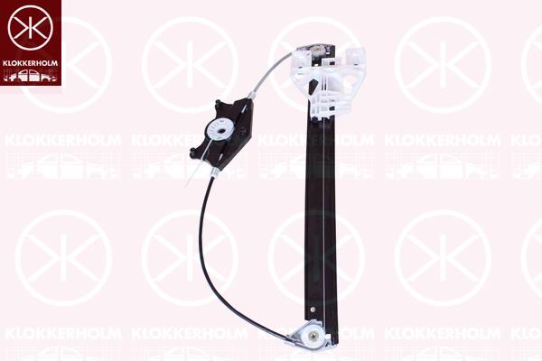 Window Regulator, OE-type, without electric motor, Electric, Left Rear, 8R0 839 461 (AUDI), 8R0 839 461 B (AUDI), 8R0 839 461 D (AUDI), 8R0 839 461 E (AUDI)