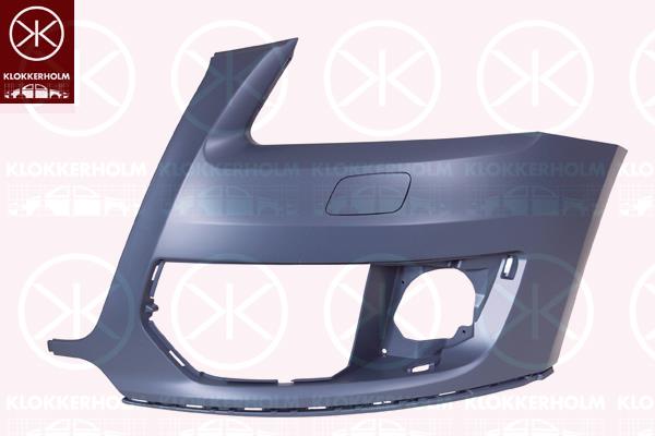 Bumper, Left Front, with hole(s) for washer nozzle, 8R0 807 107A GRU (AUDI)