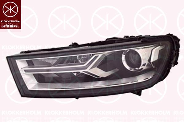 Headlight, Left, Bi-Xenon, for vehicles with dynamic bending light, with daytime running light (LED), with motor for headlamp levelling, without control unit for Xenon, D5S, ZKW, 4M0941043C (BMW)