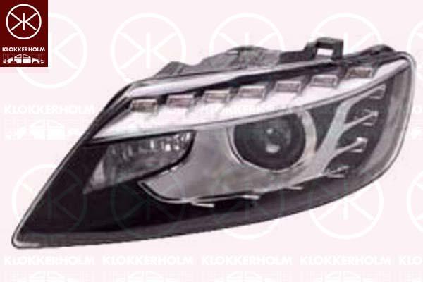 Headlight, Left, Illuminance [lx]: 12.5, Bi-Xenon, without control unit for Xenon, with motor for headlamp levelling, with daytime running light, Valeo, 4L0 941 029AC (AUDI)