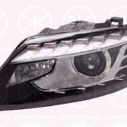 Headlight, Left, Illuminance [lx]: 12.5, Bi-Xenon, without control unit for Xenon, with motor for headlamp levelling, with daytime running light, Valeo, 4L0 941 029AC (AUDI)