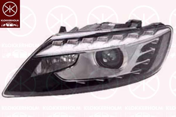 Headlight, Right, Illuminance [lx]: 17.5, Bi-Xenon, with dynamic bending light, without control unit for Xenon, with motor for headlamp levelling, with daytime running light, Valeo, 4L0 941 030AD (AUDI)