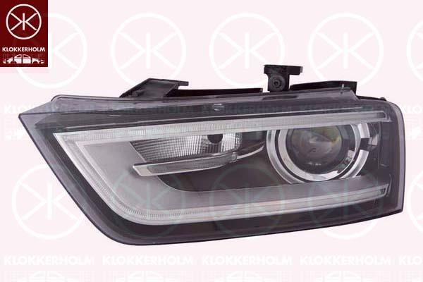 Headlight, Left, Bi-Xenon, with motor for headlamp levelling, without control unit for Xenon, D3S (Gas Discharge Lamp), PWY24W, LED, 8U0941029B (AUDI), 8U0941029H (AUDI), 8U0941043 (AUDI)