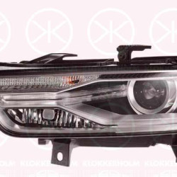 Headlight, Left, Illuminance [lx]: 17.5, Bi-Xenon, ZKW, with motor for headlamp levelling, without control unit for Xenon, D5S, H8, PWY24W, LED, 8U0 941 043 C (AUDI), 8U0 941 043C (AUDI), 8U0941043C (AUDI)