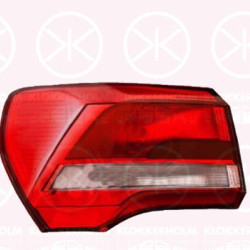 Tail Light Assembly, Left, Outer section, with bulb holder, ULO, 83A 945 069 (AUDI), 83A945069 (AUDI)