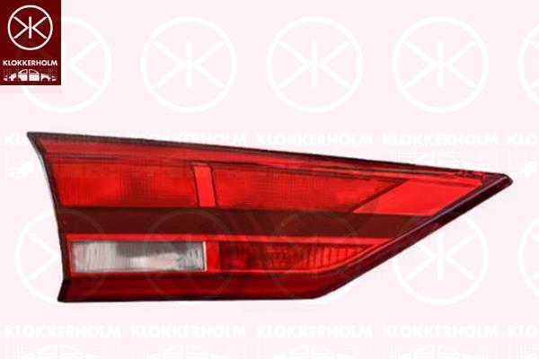 Tail Light Assembly, Left, Inner Section, with bulb holder, ULO, 83A 945 075 (AUDI), 83A945075 (AUDI)