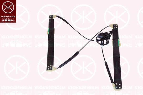 Window Regulator, without electric motor, Electric, Left Front, 8U0837461 (AUDI)