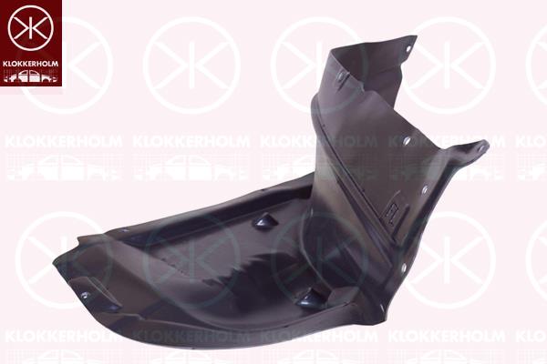 Liner, wheelhouse, Plastic, Left Front, Front Section, 8U0853887A (AUDI)