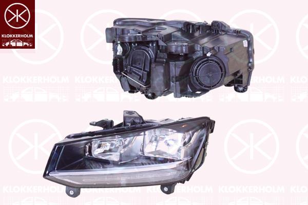 Headlight, H7/H7, Right, Valeo, 81A 941 004 (AUDI)