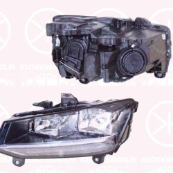 Headlight, H7/H7, Right, Valeo, 81A 941 004 (AUDI)