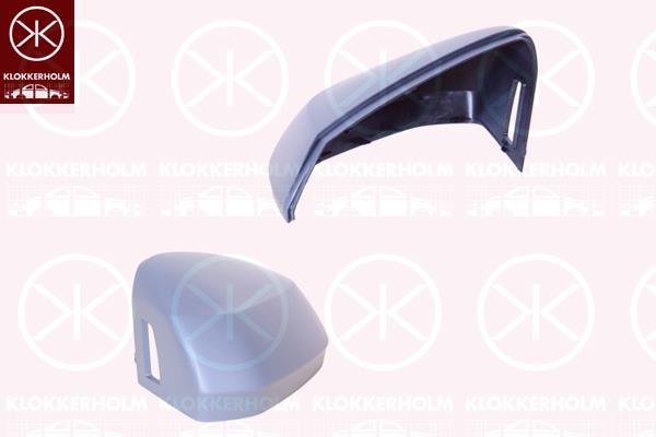 Housing, exterior mirror, Right, for vehicles with lane keeping assist, w/primer, 81A857528AGRU (AUDI)