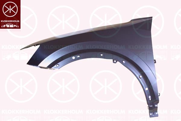 Wing, Left Front, without hole for direction indicator, 81A 821 105 (AUDI)