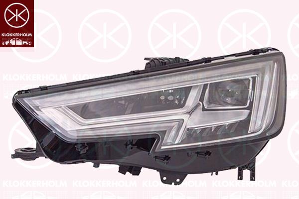 Headlight, Left, LED, with daytime running light (LED), AL, 8W0 941 773 (AUDI), 8W0941773 (AUDI)