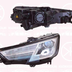 Headlight, Left, Illuminance [lx]: 20, Bi-Xenon, with daytime running light (LED), without control unit for Xenon, with motor for headlamp levelling, D5S, H8, AL, 8W0 941 043 (AUDI), 8W0941043 (AUDI)