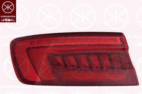 Tail Light Assembly, LED, Left, Outer section, 8W5945091B (AUDI), 8W5945091C (AUDI)