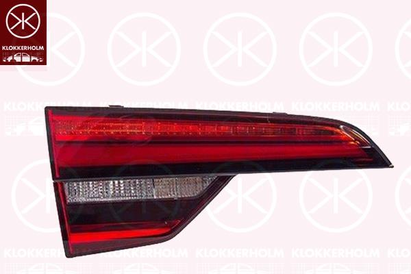 Tail Light Assembly, Left, Inner Section, LED, with bulb holder, AL, 8W9945093 (AUDI)