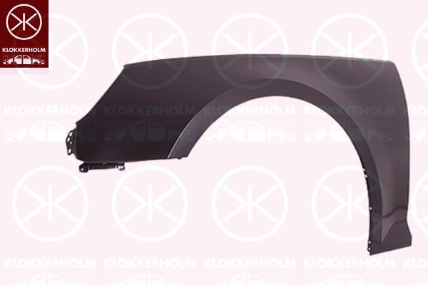 Wing, Left Front, without hole for direction indicator, 8W0 821 105A (AUDI)