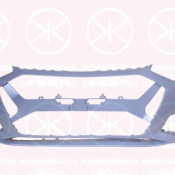 Bumper, Front, with hole(s) for parking distance control, with hole(s) for washer nozzle, Number of bores: 4, w/primer, 8W0807065BDGRU (AUDI)