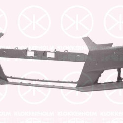 Bumper, Front, with hole(s) for washer nozzle, with hole(s) for parking assistant system, Number of bores: 4, w/primer, 8W0 807 065E GRU (AUDI)