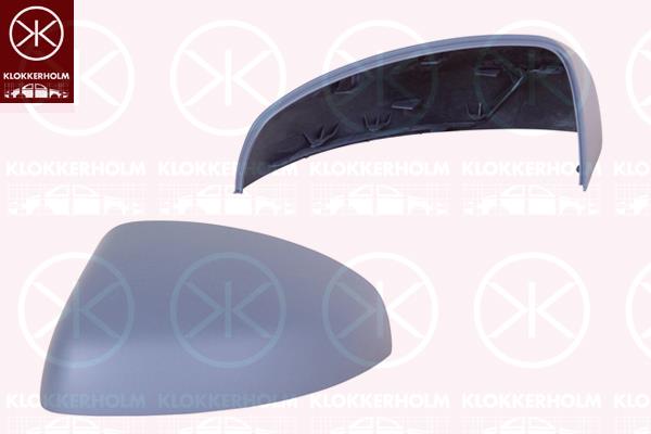 Housing, exterior mirror, Left, w/primer, 8X0857527A GRU (AUDI), 8X0857527F GRU (AUDI)