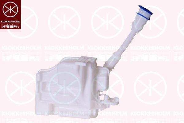 Washer Fluid Reservoir, window cleaning, for vehicles without headlamp cleaning system, without pump, 6R0 955 453 E (VW), 6R0 955 453 E (SEAT), 6R0 955 453 E (AUDI), 6R0955453E (SKODA)