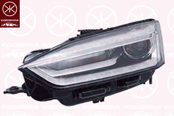 Headlight, Right, Bi-Xenon, D5S, without control unit for Xenon, AL, 8W6941044 (AUDI), 8W6941044C (AUDI)