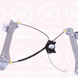 Window Regulator, 2-dr, without electric motor, Electric, Left Front, 8W6 837 461D (AUDI)